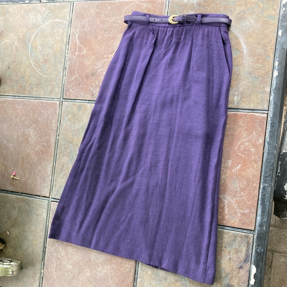 Vintage 90s Purple Pencil Skirt